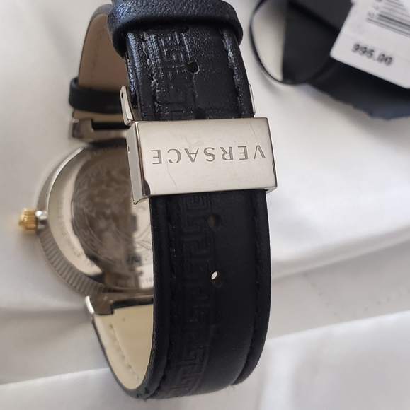 Versace Accessories Versace Daphnis Stainless Steel Gold Black